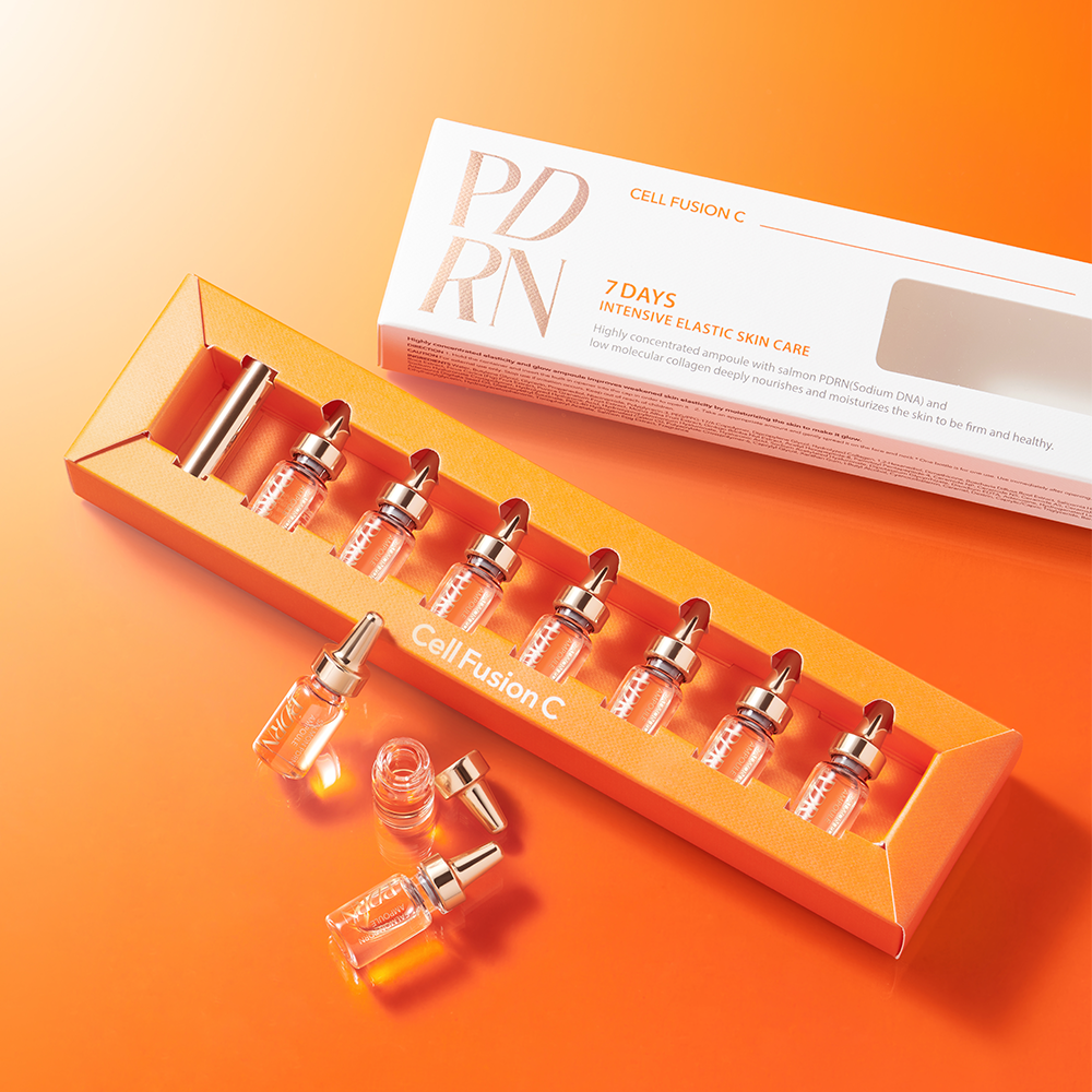 Cell Fusion C Salmon PDRN Ampoule 2ml x 7pcs | Firming & Hydrating Barrier-Boosting Serum