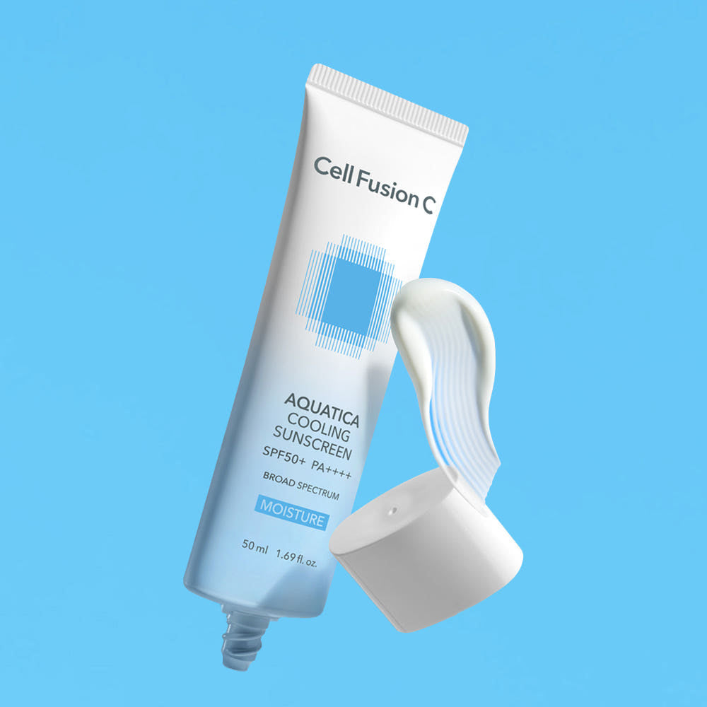 Cell Fusion C Aquatica Cooling Sunscreen SPF50+ PA++++ 50ml | Lightweight UV Protection with Cooling Hydration