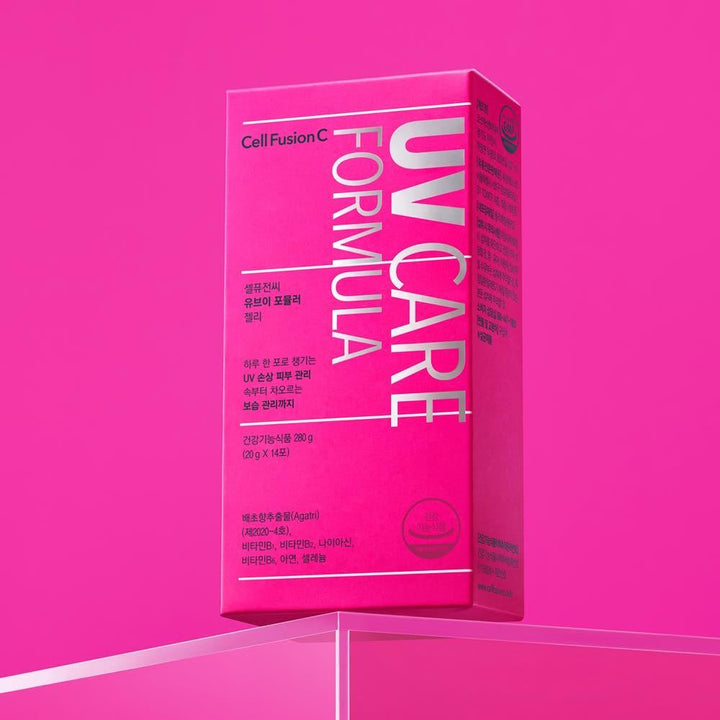 Cell Fusion C UV Care Formula Jelly 20g x 14 Sticks | Daily Citrus-Flavored Inner Sun Protection