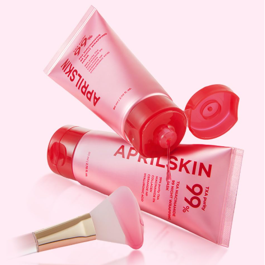 APRILSKIN TXA Niacinamide 99 Night Wrapping Mask 80ml | Overnight Brightening, Pore Refining & Firming Care
