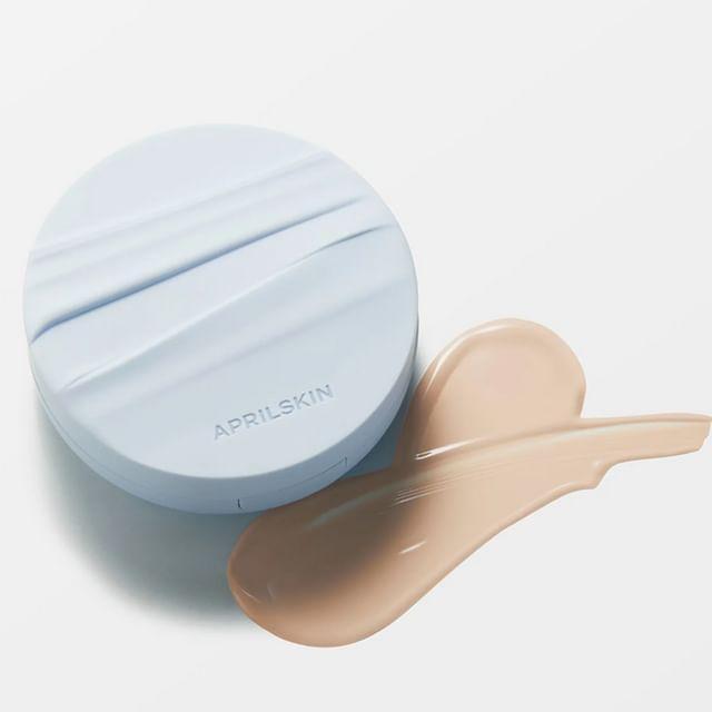 APRILSKIN Glowing Matt Cushion SPF50+ PA++++ Set 12g + 12g Refill (5 Shades) | 24-Hour Glow-Matte Coverage for Sensitive Skin