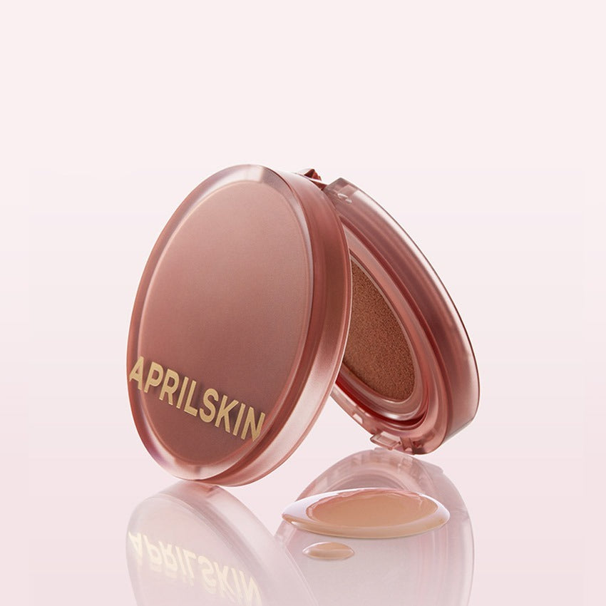 APRILSKIN Hero Cushion SPF50+ PA++++ Set 12g + 12g Refill | Lightweight Full Coverage for Troubled Skin