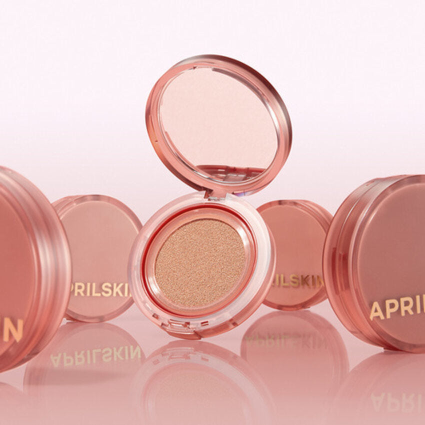 APRILSKIN Hero Cushion SPF50+ PA++++ Set 12g + 12g Refill | Lightweight Full Coverage for Troubled Skin