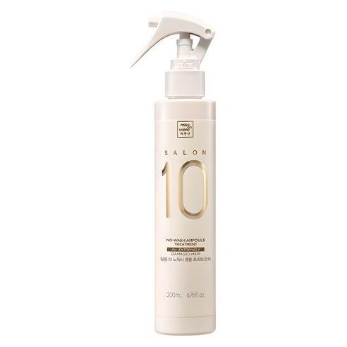 mise en scène Salon 10 No Wash Ampoule Treatment 200ml | Leave-In Damage Repair for Silky, Smooth Hair