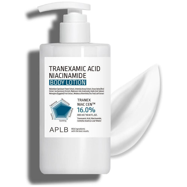 APLB Tranexamic Acid Niacinamide Body Lotion – 300ml | Professional Brightening & Hydration for Sensitive Skin