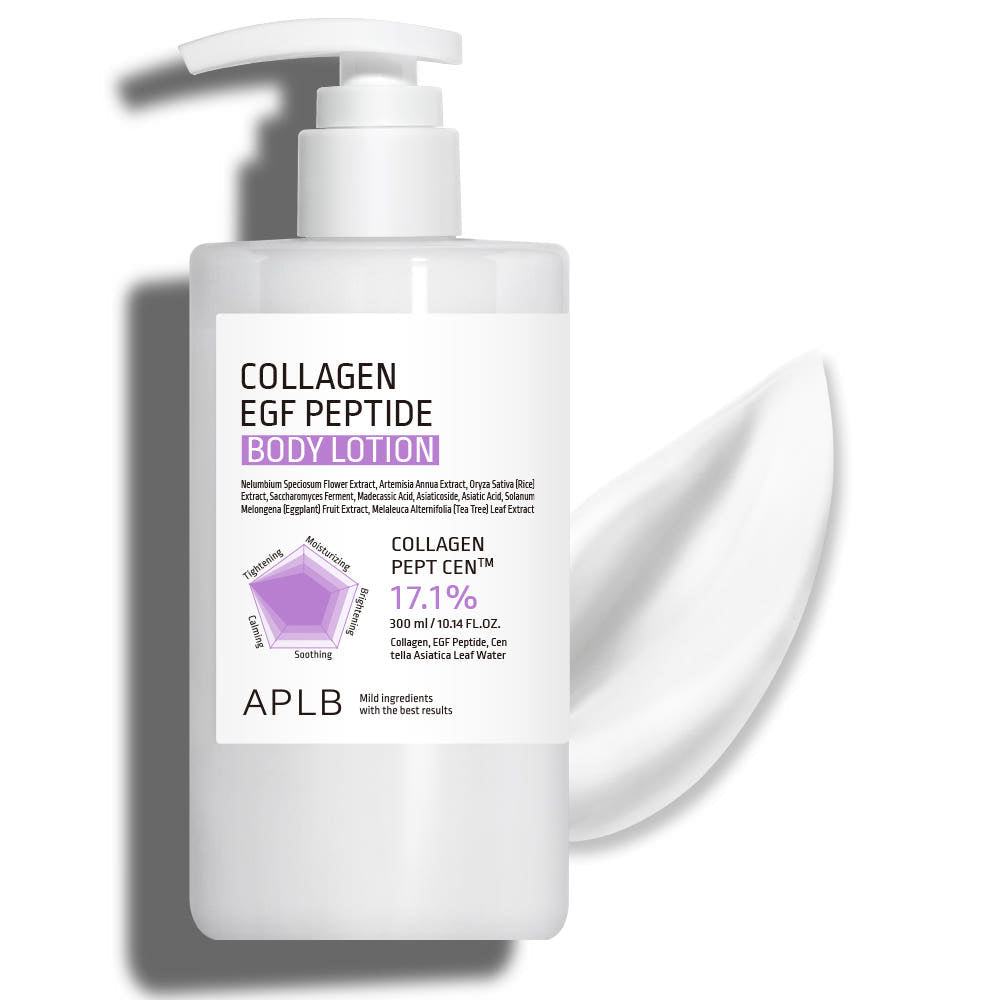 APLB Collagen EGF Peptide Body Lotion 300ml | Firming & Soothing Moisture Care for Sensitive Skin