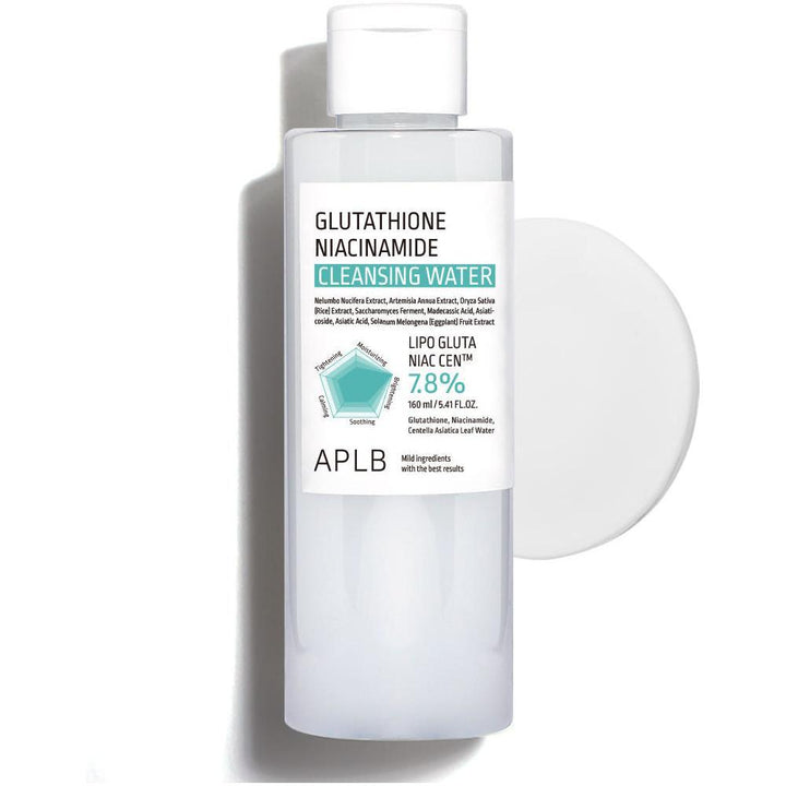 APLB Glutathione + Niacinamide Cleansing Water 160ml | The Sensitive Skin Miracle – Melts Makeup While Brightening