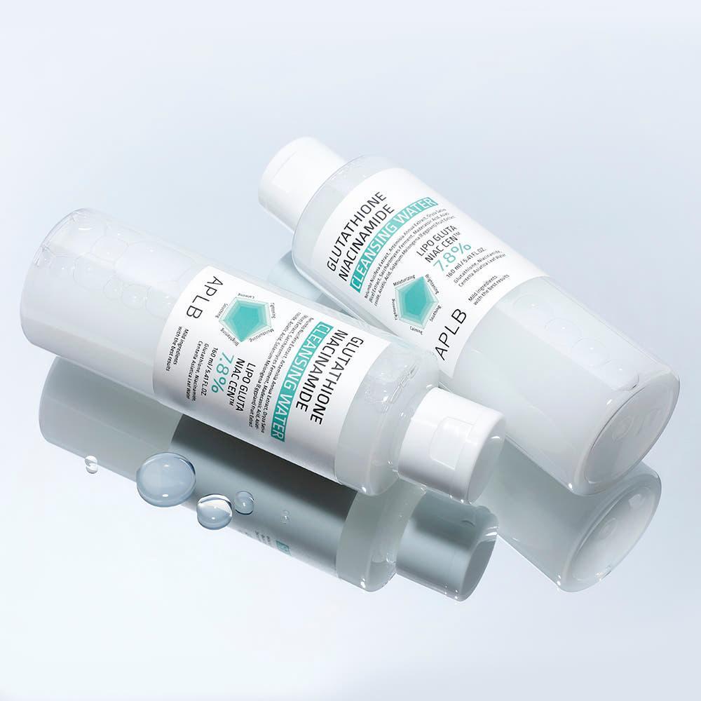 APLB Glutathione + Niacinamide Cleansing Water 160ml | The Sensitive Skin Miracle – Melts Makeup While Brightening
