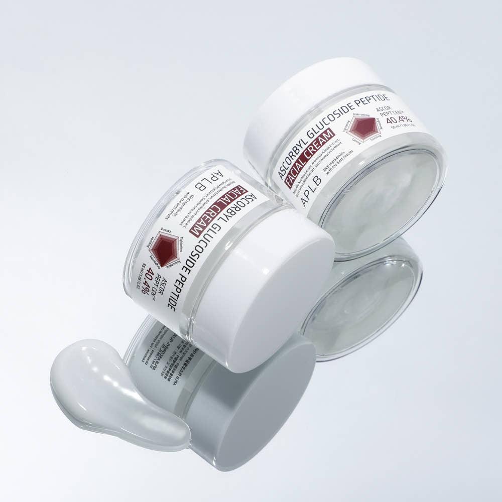 APLB Ascorbyl Glucoside Peptide Facial Cream 55ml | Brightening, Firming Moisturiser for Sensitive & Dull Skin