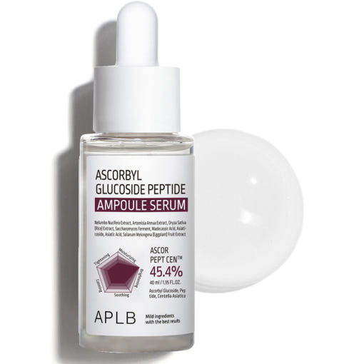 APLB Ascorbyl Glucoside Peptide Ampoule Serum  40ml  | Brightening, Firming & Pore-Tightening Serum for Sensitive Skin