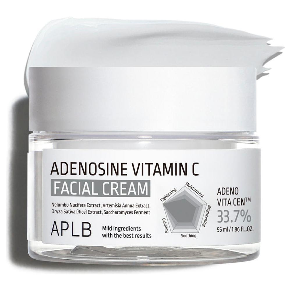APLB Adenosine Vitamin C Facial Cream  55 ml | Brightening & Firming Moisturiser for Sensitive Skin