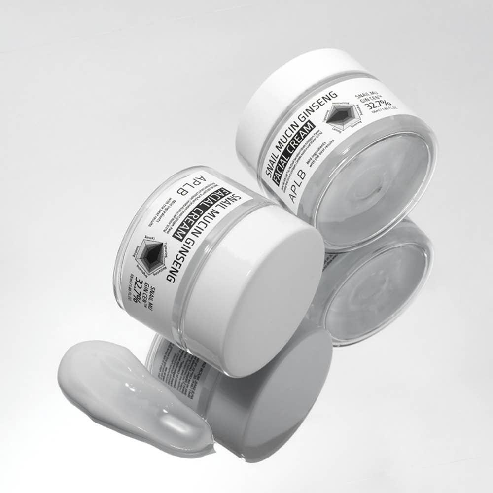APLB Snail Mucin Ginseng Facial Cream 55ml | Intense Repair, Hydration & Firming for Sensitive Skin