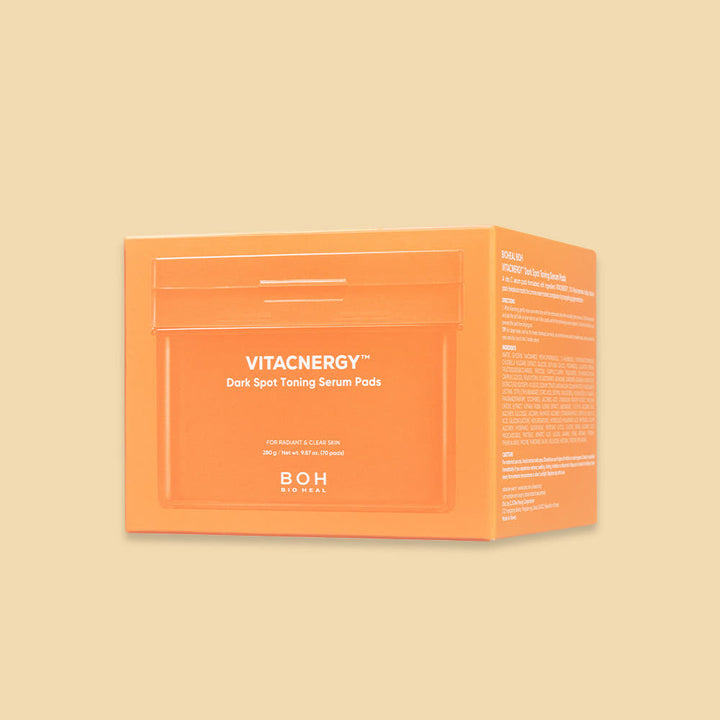 BIO HEAL BOH Vitacnergy Dark Spot Toning Serum Pads 280g | 70 Pads - Daily Brightening Treatment