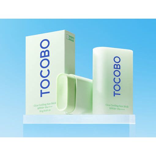 TOCOBO Cica Cooling Sun Stick SPF50+ PA++++ 18g | Soothing, Non-Greasy UV Protection for Sensitive Skin
