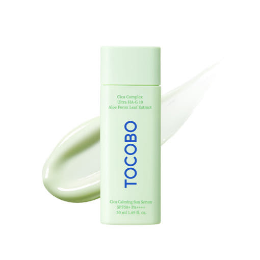 TOCOBO Cica Calming Sun Serum SPF50+ PA++++ 50ml | Ultra-Lightweight UV Protection & Soothing Hydration