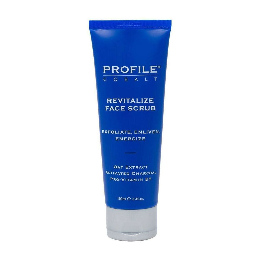 Profile Men's Revitalize Face Scrub | Deep Cleaning & Brightening with Activated Charcoal