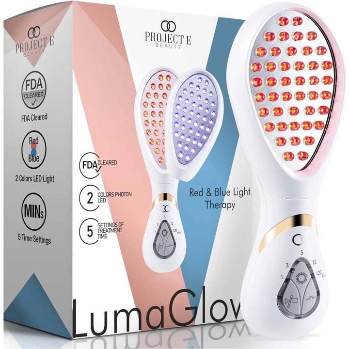 Project E Beauty LumaGlow LED Light Therapy Device | 7-Color Photon Rejuvenation for Acne, Wrinkles &amp; Radiance Your Personal At-Home Light Therapy Clinic — Target Acne, Wrinkles & Uneven Tone with One Device!