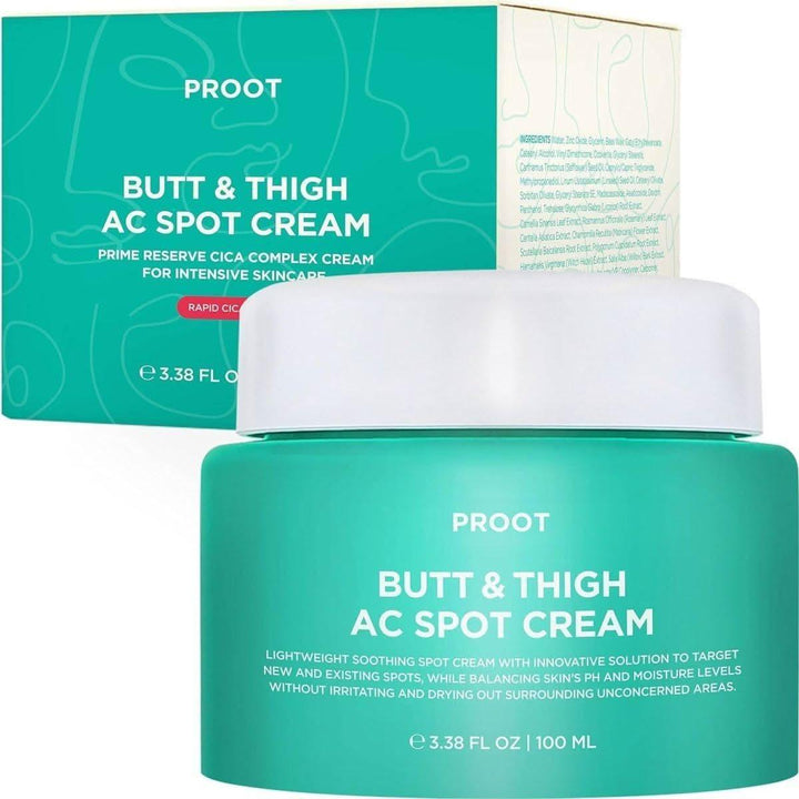 Proot Butt & Thigh Acne Clearing Treatment Cream | Targeted Solution for Body Breakouts & Dark Spots