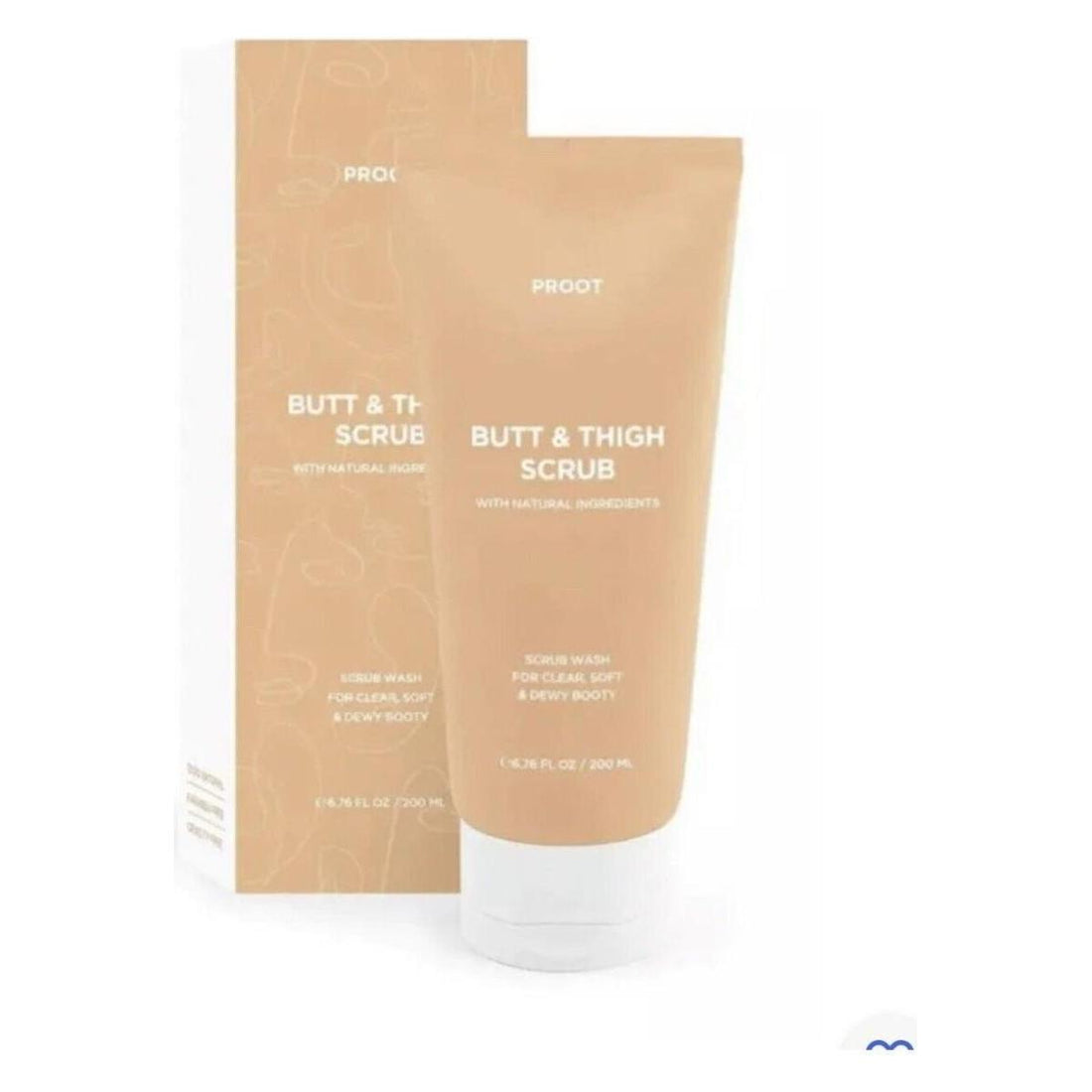 Proot Butt & Thigh Scrub Wash 200ml | Exfoliates, Smooths & Brightens for Clearer Skin