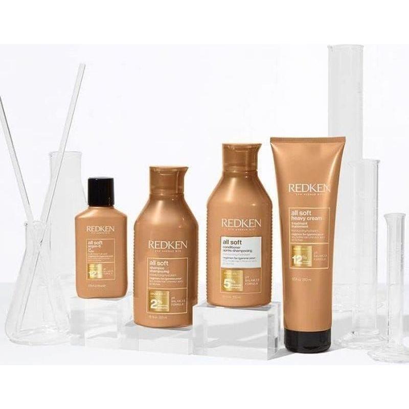 Redken All Soft Duo Shampoo & Conditioner (300ml Each) | Ultimate Softness & Shine for Dry Hair