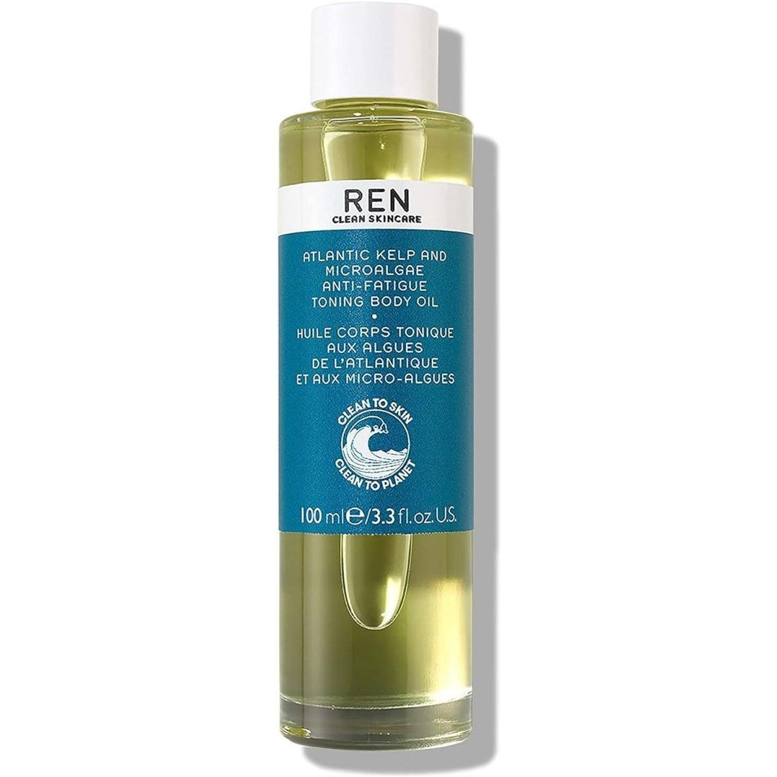 REN Atlantic Kelp & Microalgae Body Oil – 100ml | Deep Hydration • Tones & Firms • Ocean-Powered Revival