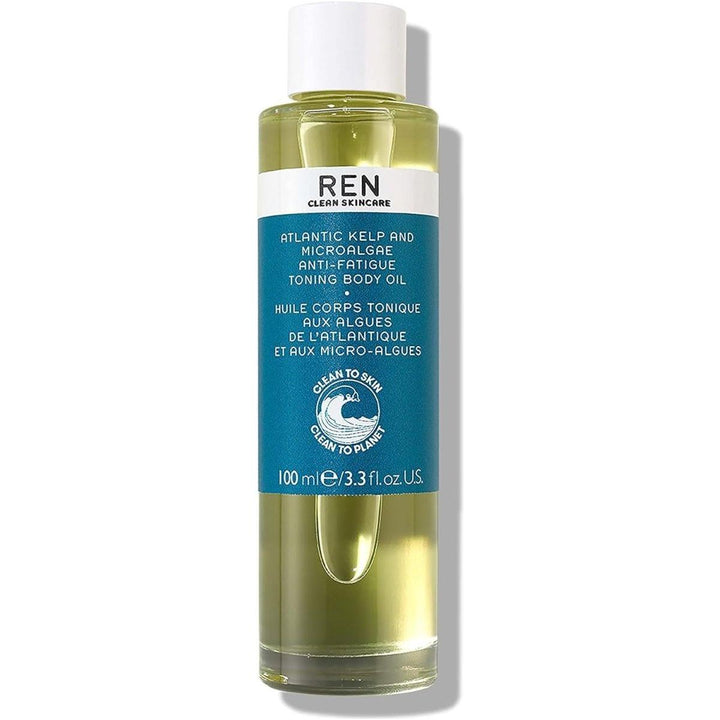 REN Atlantic Kelp & Microalgae Body Oil – 100ml | Deep Hydration • Tones & Firms • Ocean-Powered Revival