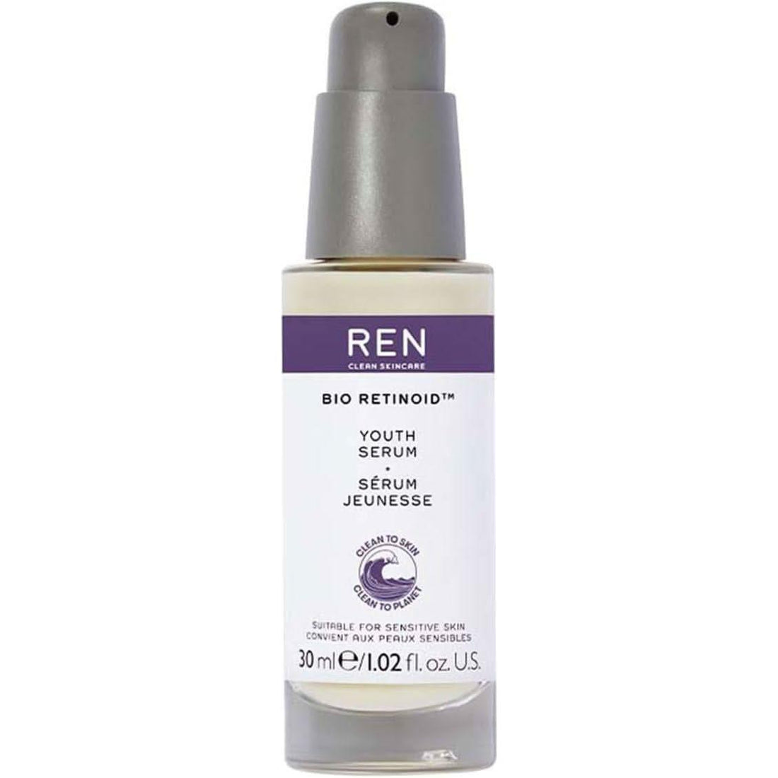 REN Bio Retinoid Youth Serum 30ml | Plant-Based Retinol Alternative for Firmer, Smoother Skin Visible anti-aging results in just 7 days—gentle enough for sensitive skin!