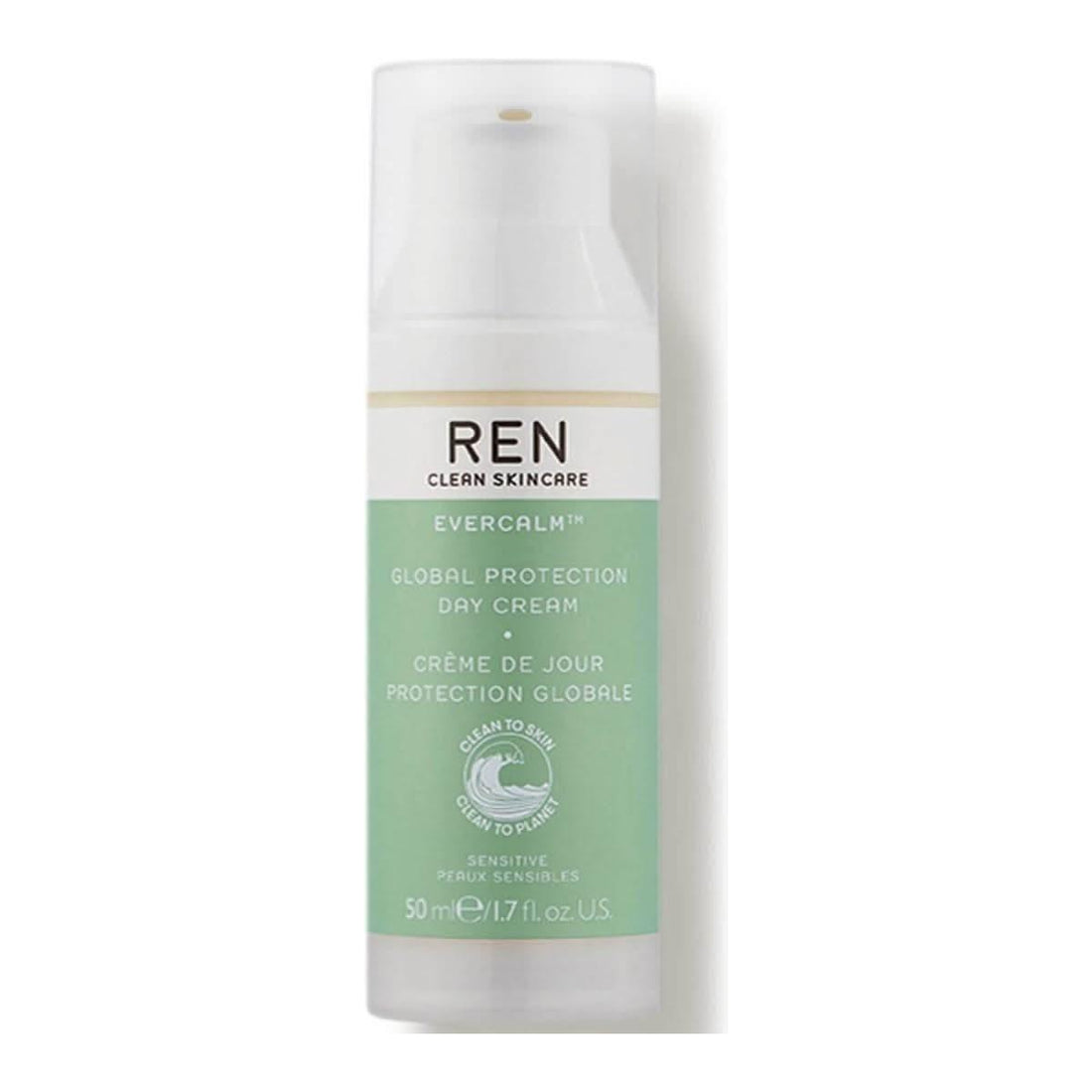REN Evercalm Global Protection Day Cream 50ml | Calming Daily Moisturiser for Sensitive Skin