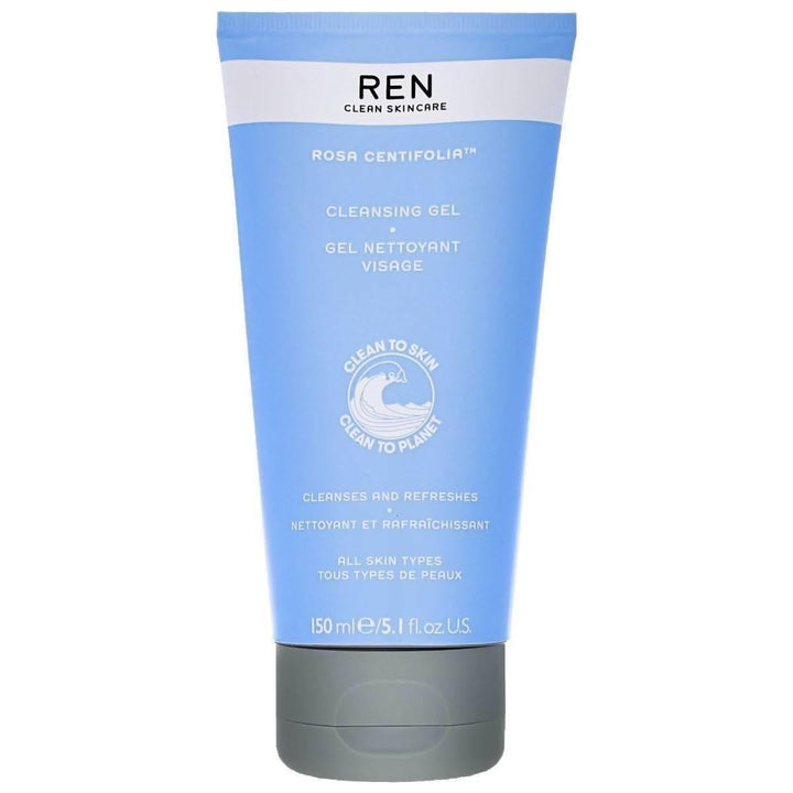 REN Clean Skincare Rosa Centifolia Cleansing Gel – Ocean Plastic Edition | Eco-Friendly Clean, Naturally Calm