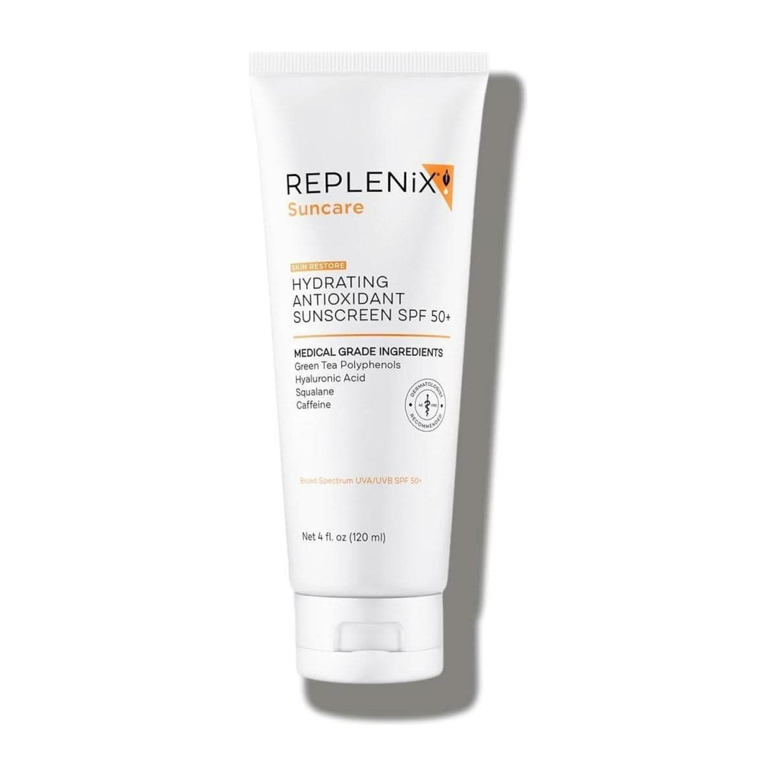 Replenix Hydrating Antioxidant Tinted Mineral Sunscreen SPF50 120ml | Dermatologist-Developed Broad-Spectrum Protection with Hydration & a Natural Tint