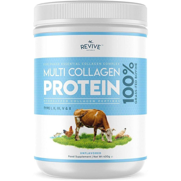 Revive Multi Collagen Protein Powder - 400g | 5 Types of Collagen for Maximum Results