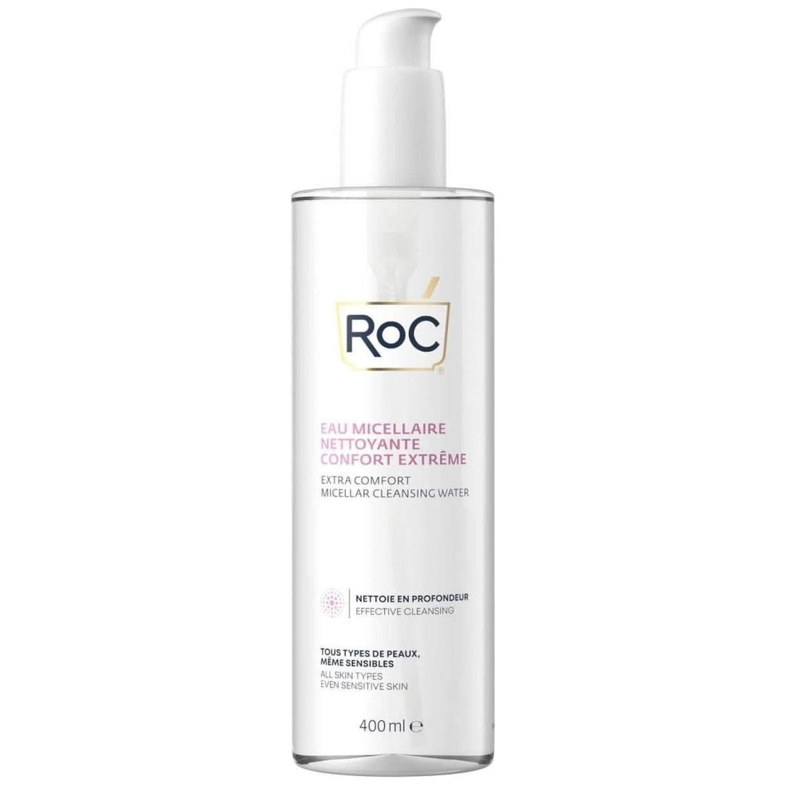 RoC Extra Comfort Cleansing Water 200ml | Gentle, Soap-Free Micellar Water for Sensitive Skin | Face &amp; Eyes&nbsp;