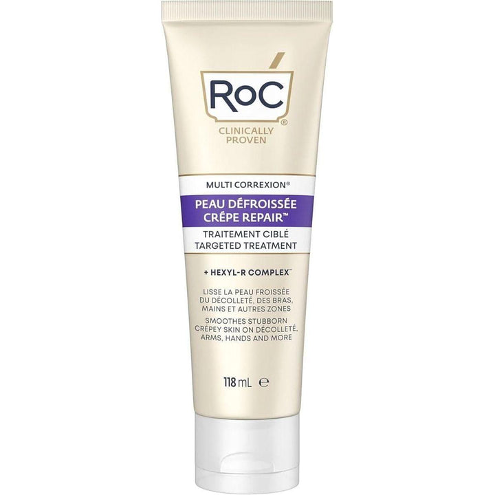 RoC Multi Correxion Crepe Repair Targeted Treatment 118ml | Advanced Firming & Hydration to Visibly Smooth Crepey, Thinning Skin