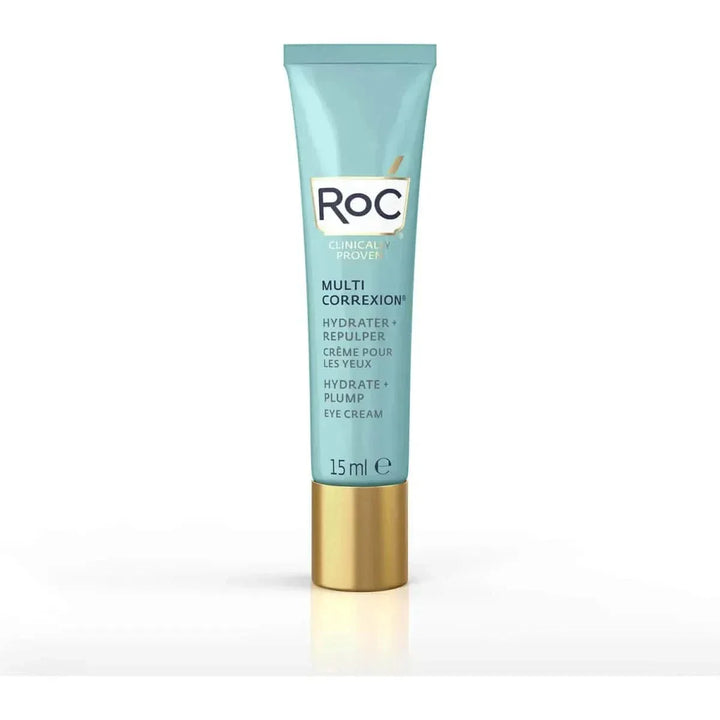RoC Skincare Multi Correxion Hydrate + Plump Eye Cream | Deep Hydration & Firming Treatment for Eyes