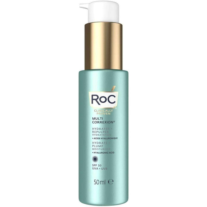 RoC Multi Correxion Hydrate + Plump Moisturiser SPF30 50ml | Daily Anti-Aging Moisturiser with SPF30 for Deep Hydration, Wrinkle Reduction & UV Protection