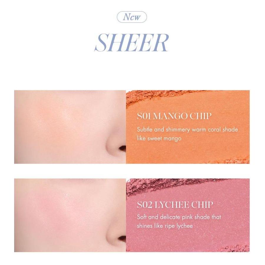 rom&nd BETTER THAN CHEEK Spring Fever Collection | S01 Mango Chip & S02 Lychee Chip