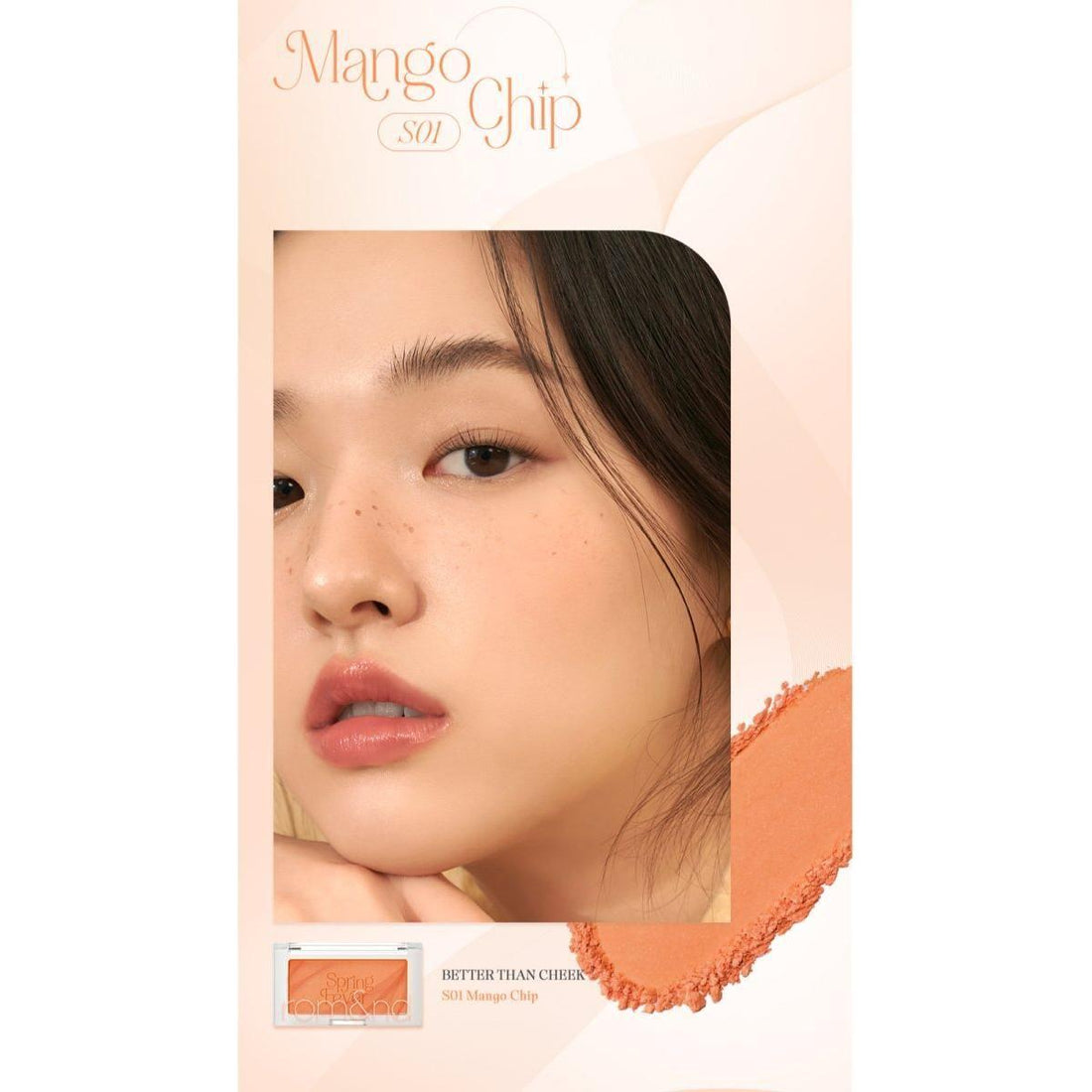 rom&nd BETTER THAN CHEEK Spring Fever Collection | S01 Mango Chip & S02 Lychee Chip