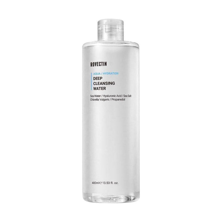 Rovectin Clean Marine Micellar Deep Cleansing Water 400ml | A Gentle, Ocean-Inspired Makeup Remover & Daily Cleanser