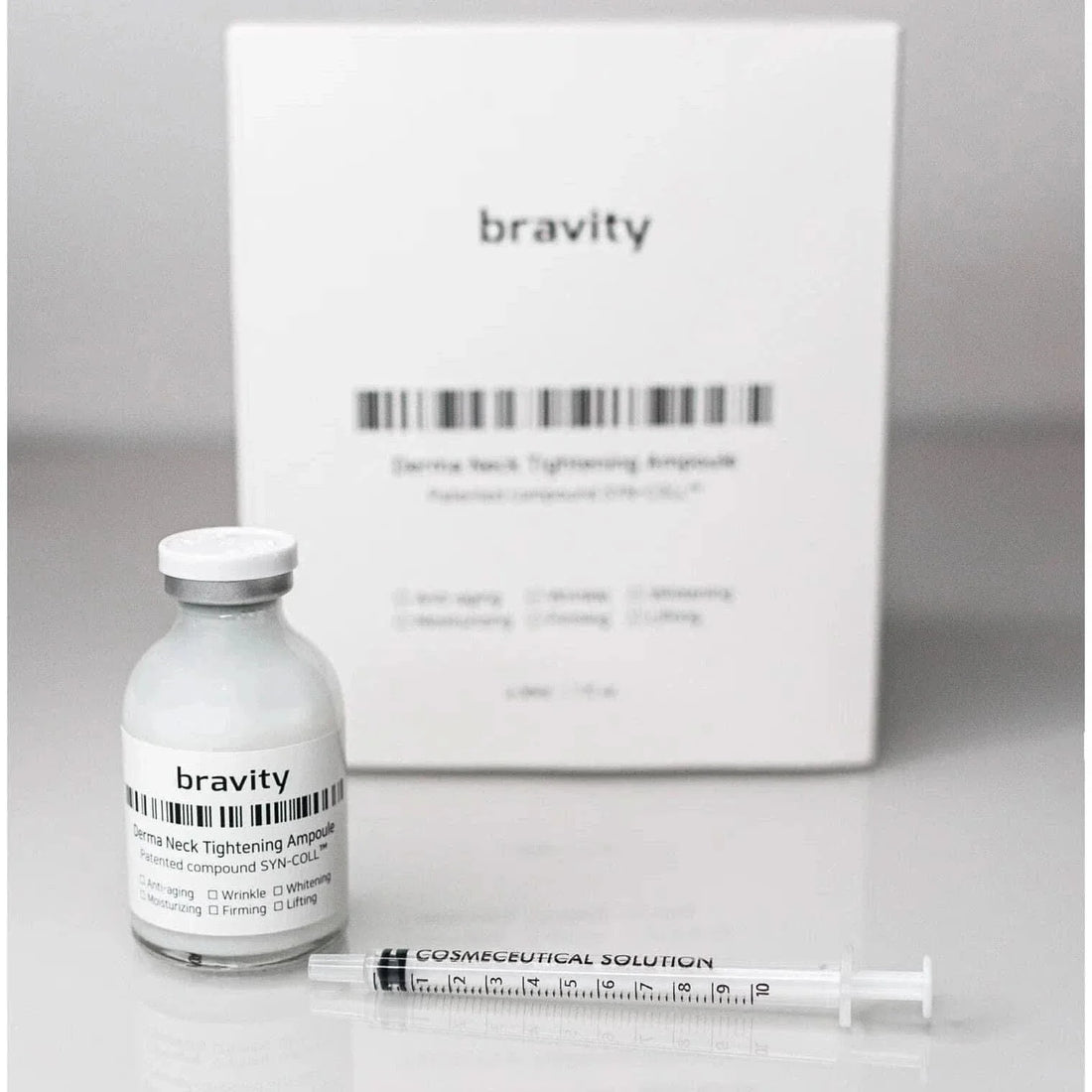 BRAVITY Derma Neck Tightening Ampoule - 30ml Peptide-Powered Neck Firming Solution for Lifted, Youthful Skin