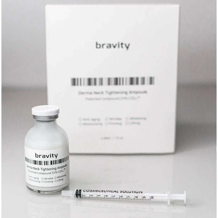 BRAVITY Derma Neck Tightening Ampoule - 30ml Peptide-Powered Neck Firming Solution for Lifted, Youthful Skin