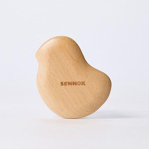SENNOK BBIYAKI Guasha Beechwood Chick-Shaped Facial & Body Massager