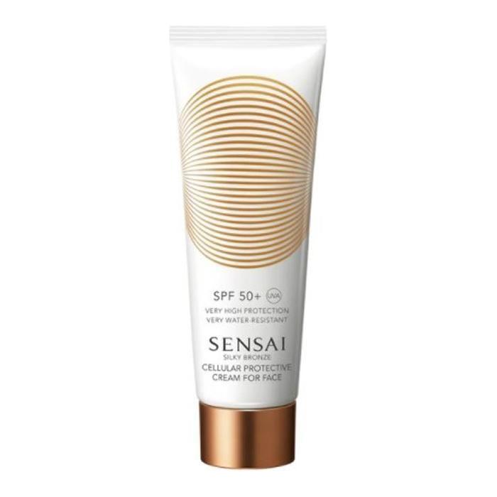 Sensai Silky Bronze Cellular Protective Cream for Face SPF50 50ml | Anti-Aging & Water-Resistant Sun Protection