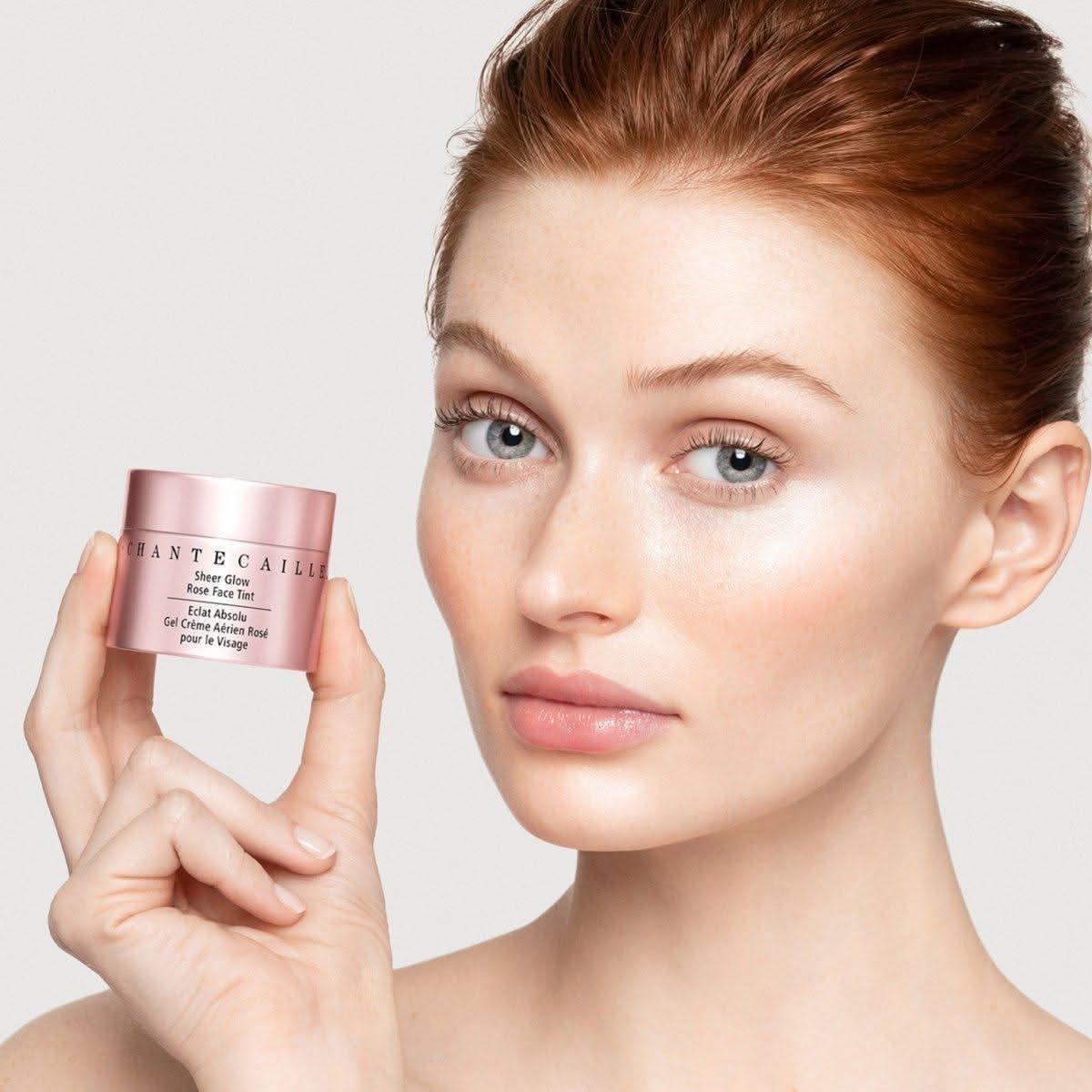 Chantecaille Sheer Glow Rose Face Tint | Peptide-Infused Radiance Cream Chantecaille