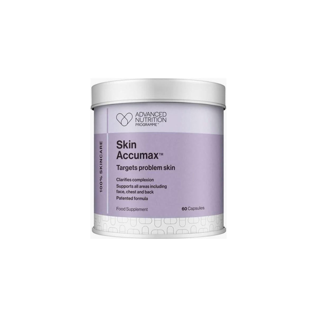 Skin Accumax Advanced Nutrition Programme (60 Capsules) | Vegan-Friendly Supplement for Clear, Radiant Skin