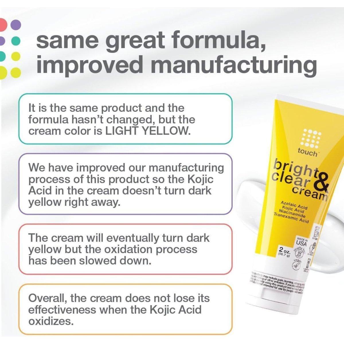 Touch Dark Spot Corrector Cream - Azelaic, Kojic & Tranexamic Acid - 15ml