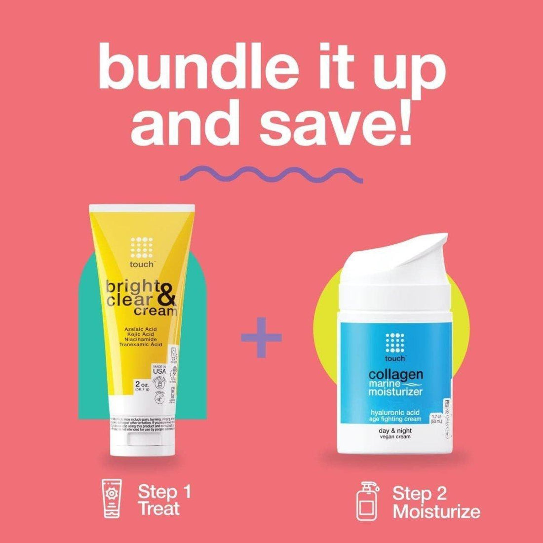 Touch Dark Spot Corrector Cream - Azelaic, Kojic & Tranexamic Acid - 15ml