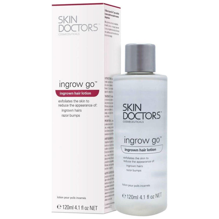 Skin Doctors Ingrow Go Ingrown Hair Lotion 120ml | Prevent & Treat Razor Bumps