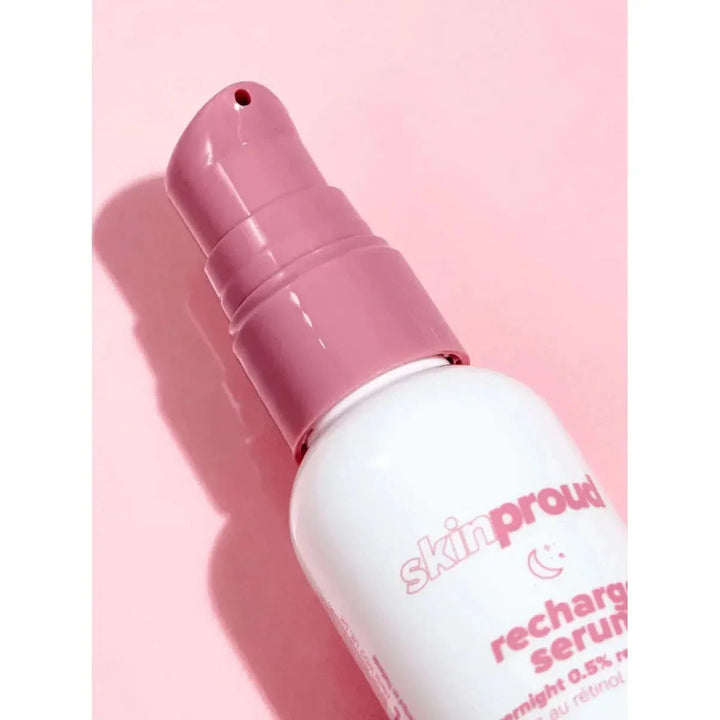 Skin Proud Recharge Overnight Retinol Serum 25ml | 0.5% Retinol Night Treatment for Renewed, Glowing Skin