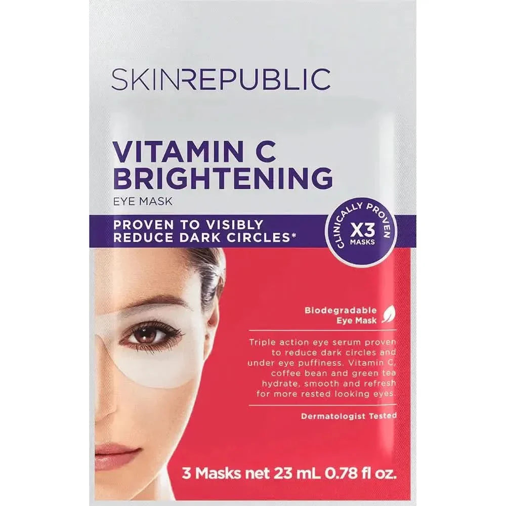 Skin Republic Brightening Eye Mask (3 Pairs) | Reduces Dark Circles & Puffiness Instantly Skin Republic
