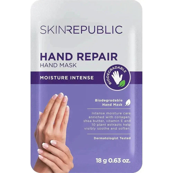 Skin Republic Hand Repair Hand Mask | Collagen, Shea Butter & Vitamin E for Softer, Younger-Looking Hands